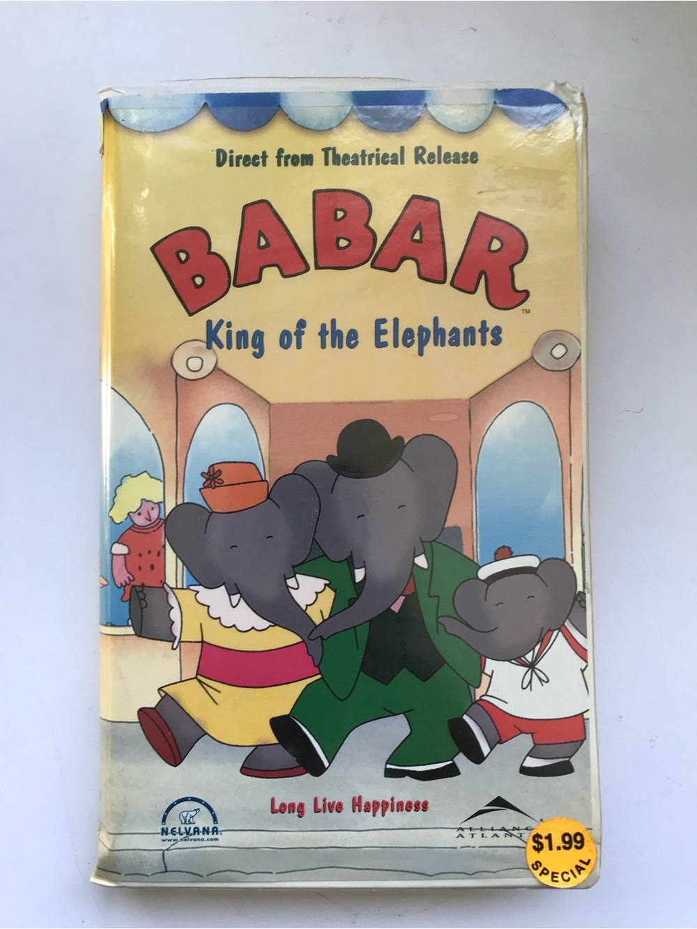 Babar King of the Elephants Long Live Happiness VHS 1999